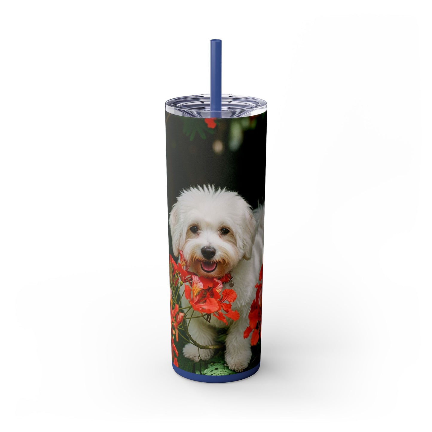 Gobelet Coton de Tuléar avec paille, 590 ml