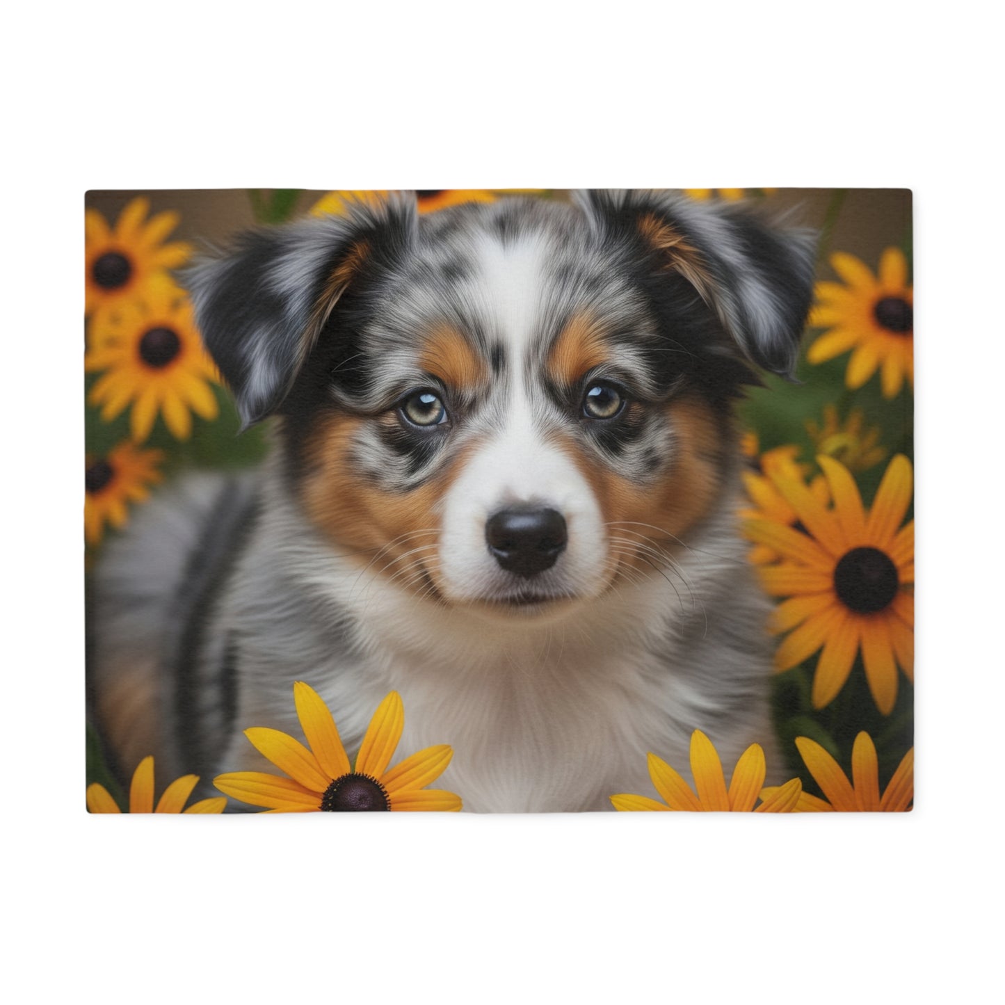Miniature American Shepherd Sweatshirt Blanket