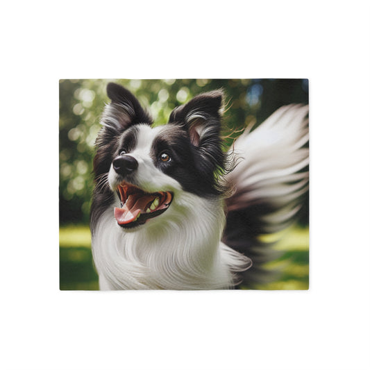 Border Collie Sweatshirt Blanket