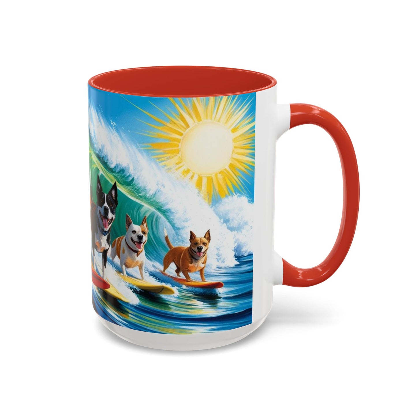 Taza de café con detalles de Surf Dogs: el regalo perfecto para los amantes de los perros