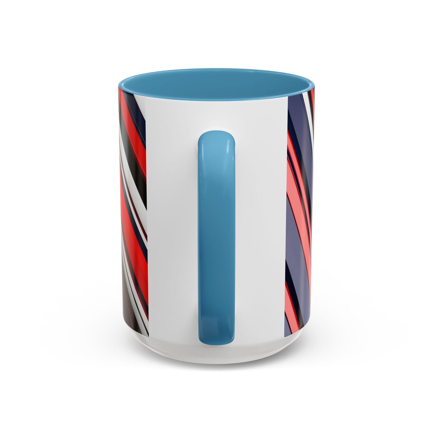 Optical Illusion Accent Mug – Ceramic Coffee Cup