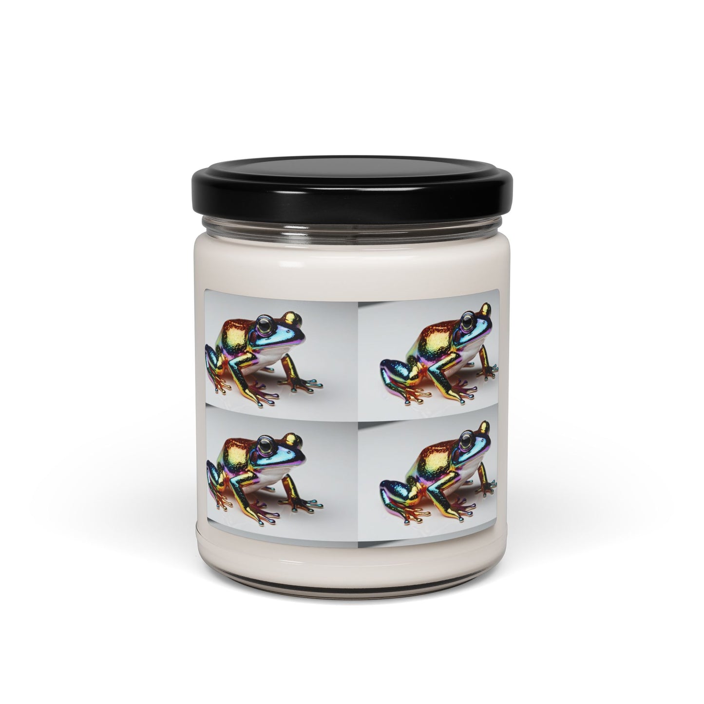 Rainbow Glittery Frog- Scented Soy Candle, 9oz