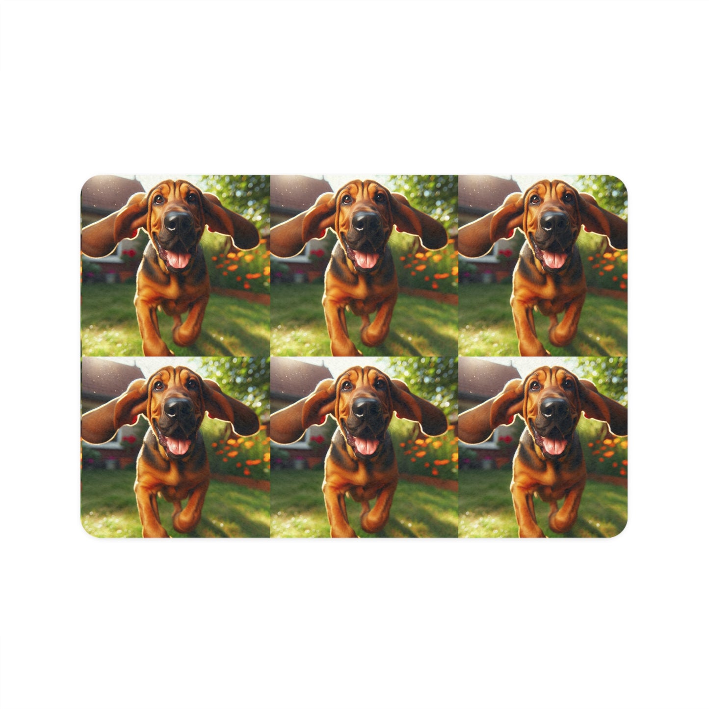 Pet Food Mat (12x18) - Bloodhound