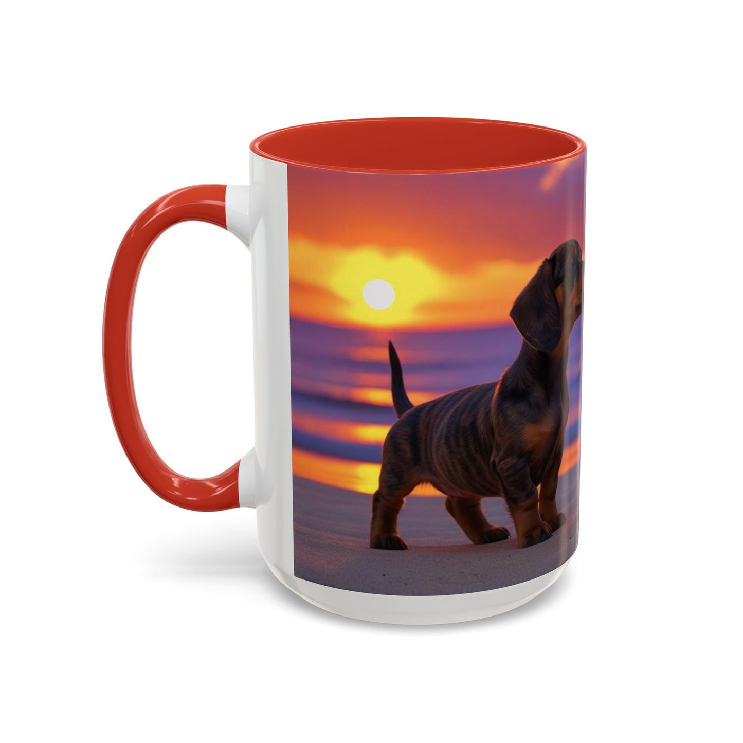 Dachshund Love Accent Coffee Mug - Perfect Gift for Dog Lovers