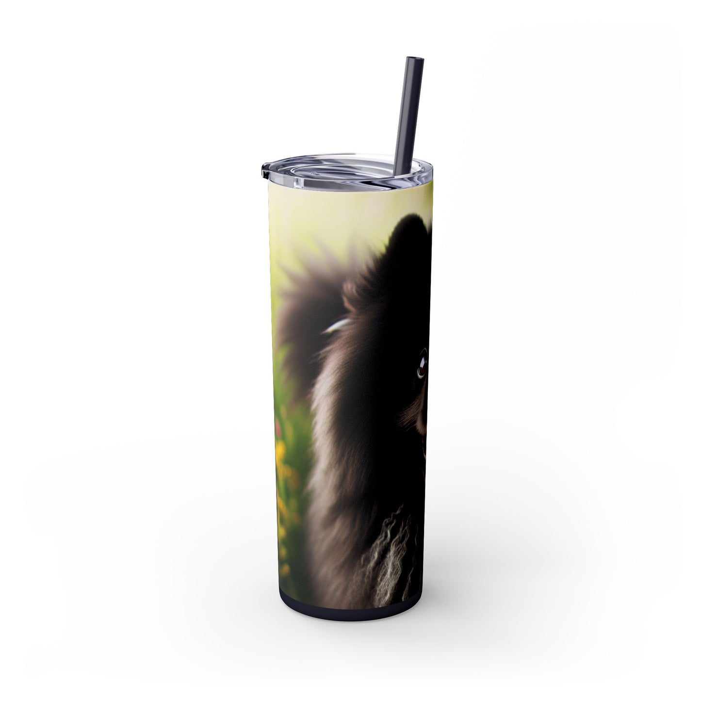 Swedish Lapphund Skinny Tumbler with Straw, 20oz