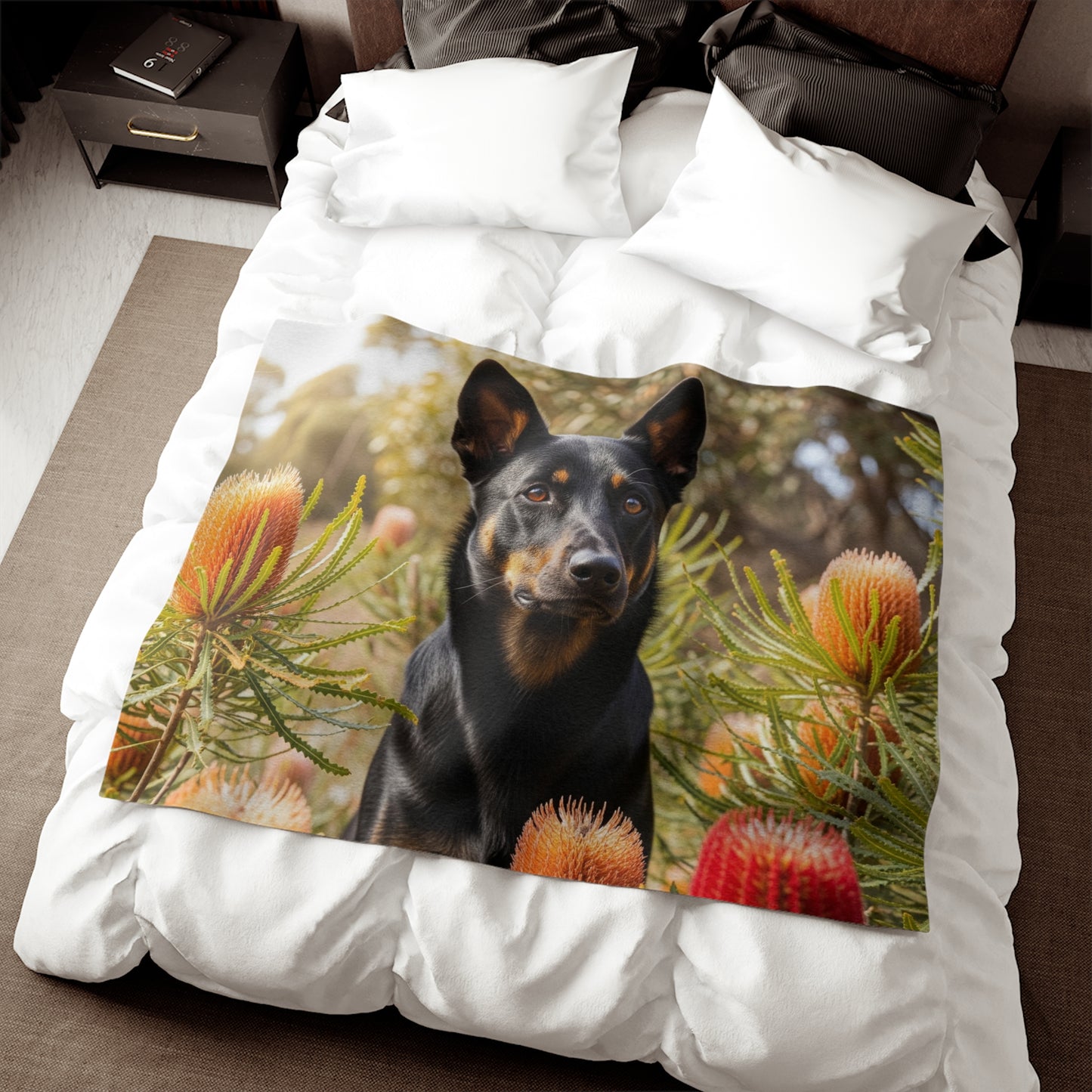 Working Kelpie Sweatshirt Blanket