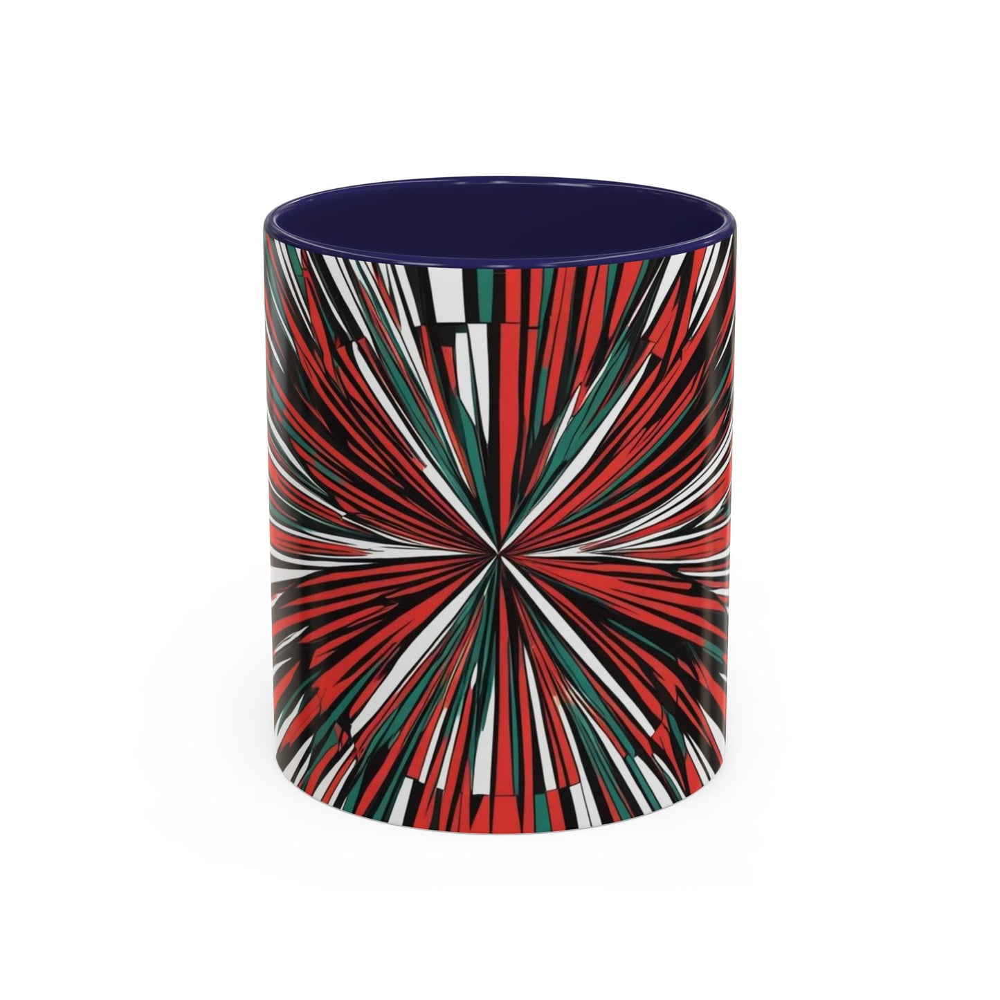 Optical Illusion Accent Mug – Ceramic Coffee Cup