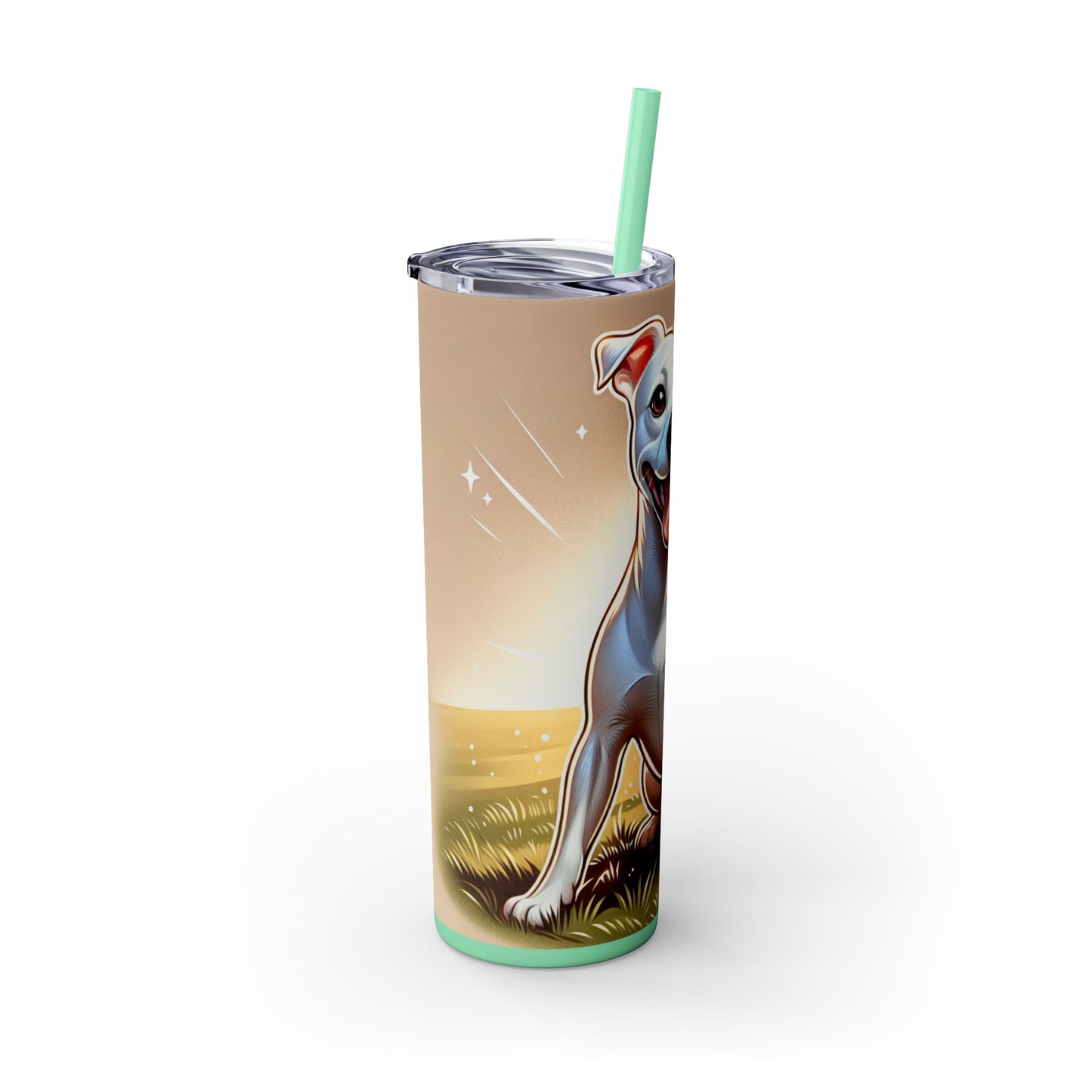 Gull Terrier Tumbler with Straw, 20oz