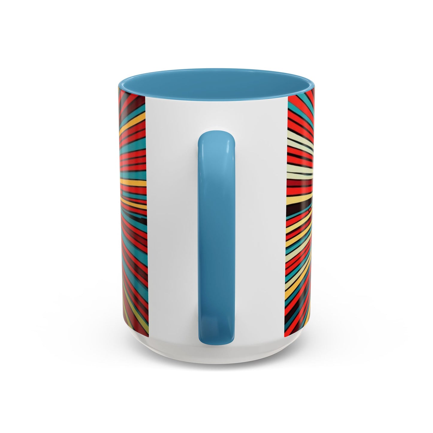 Optical Illusion Accent Mug – Ceramic Coffee Cup