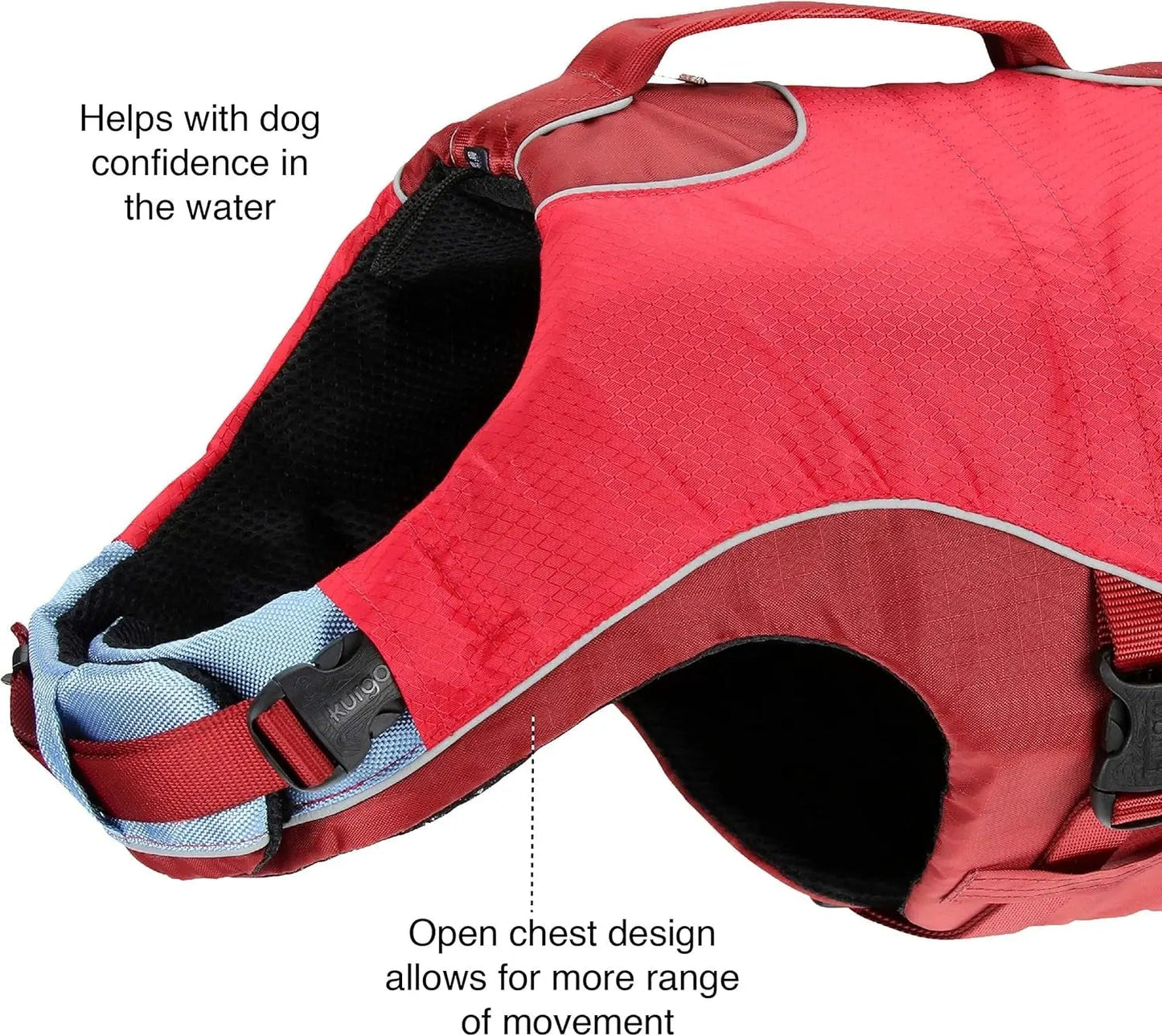 Gilet de sauvetage pour chien Surf N' Turf - Gilet de sauvetage flottant pour la natation et la navigation de plaisance