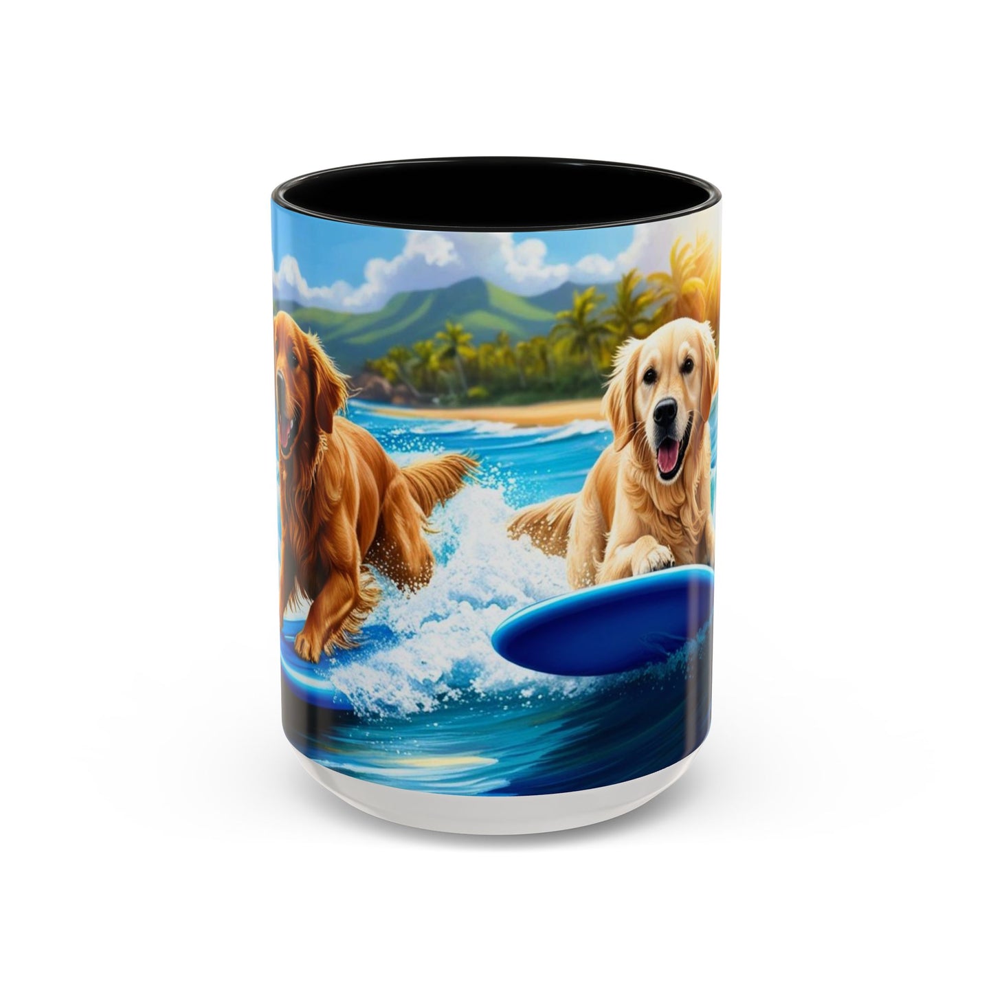 Taza de café con detalles de Surf Dogs: el regalo perfecto para los amantes de los perros