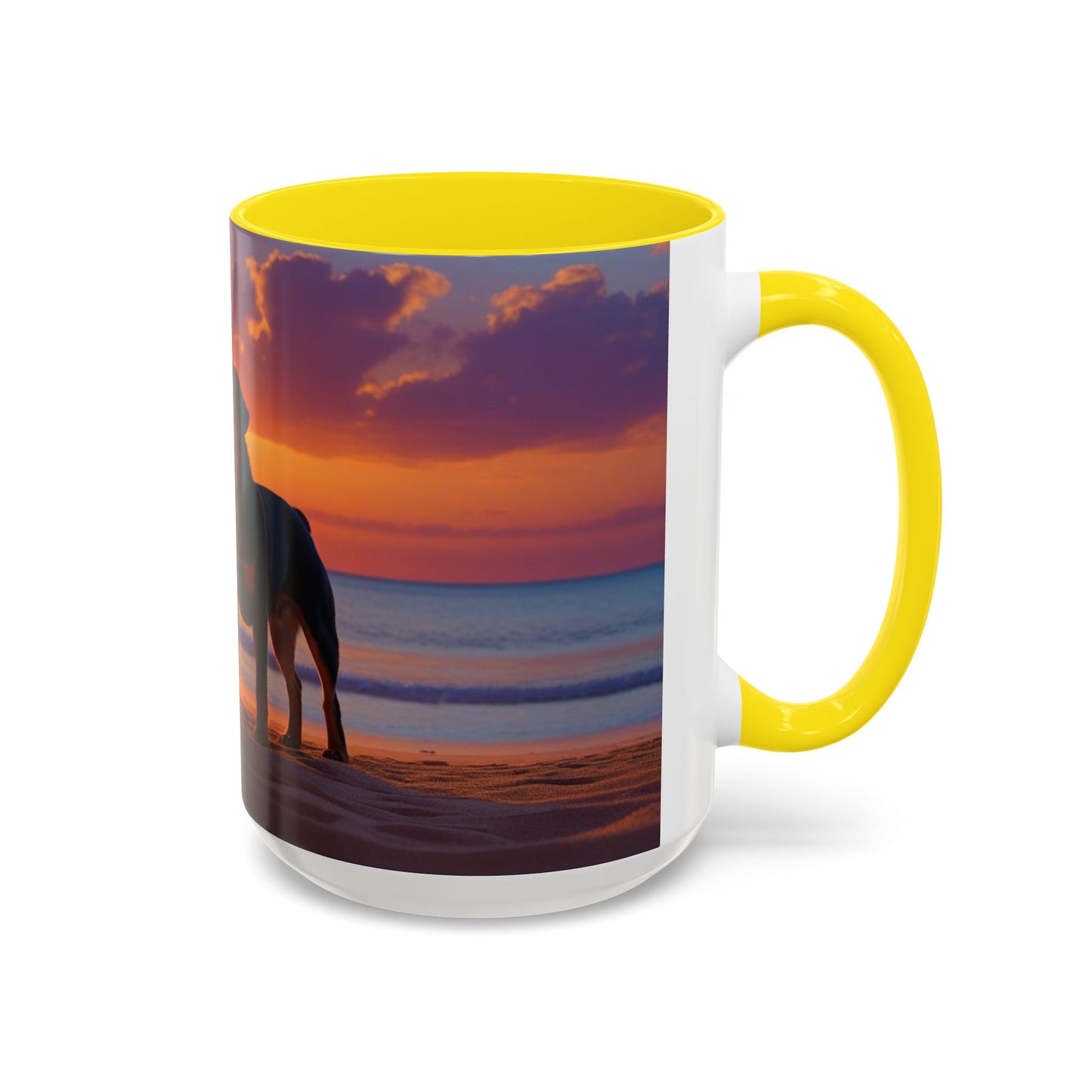 Rottweiler Love Accent Coffee Mug - Perfect Gift for Dog Lovers