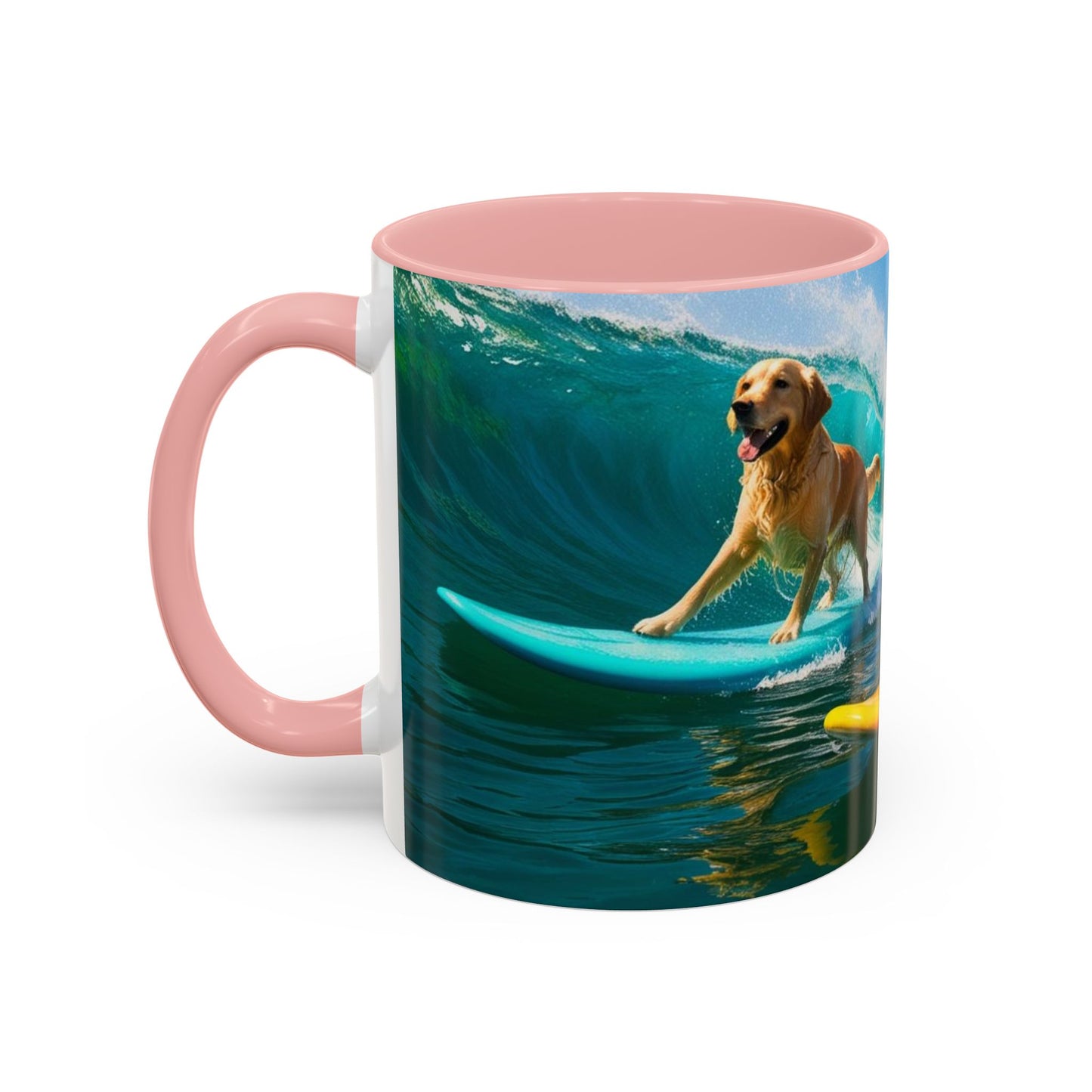 Mug à café Surf Dogs Accent - Cadeau idéal pour les amoureux des chiens