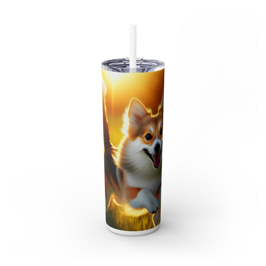 Norwegian Lundehund Tumbler with Straw, 20oz