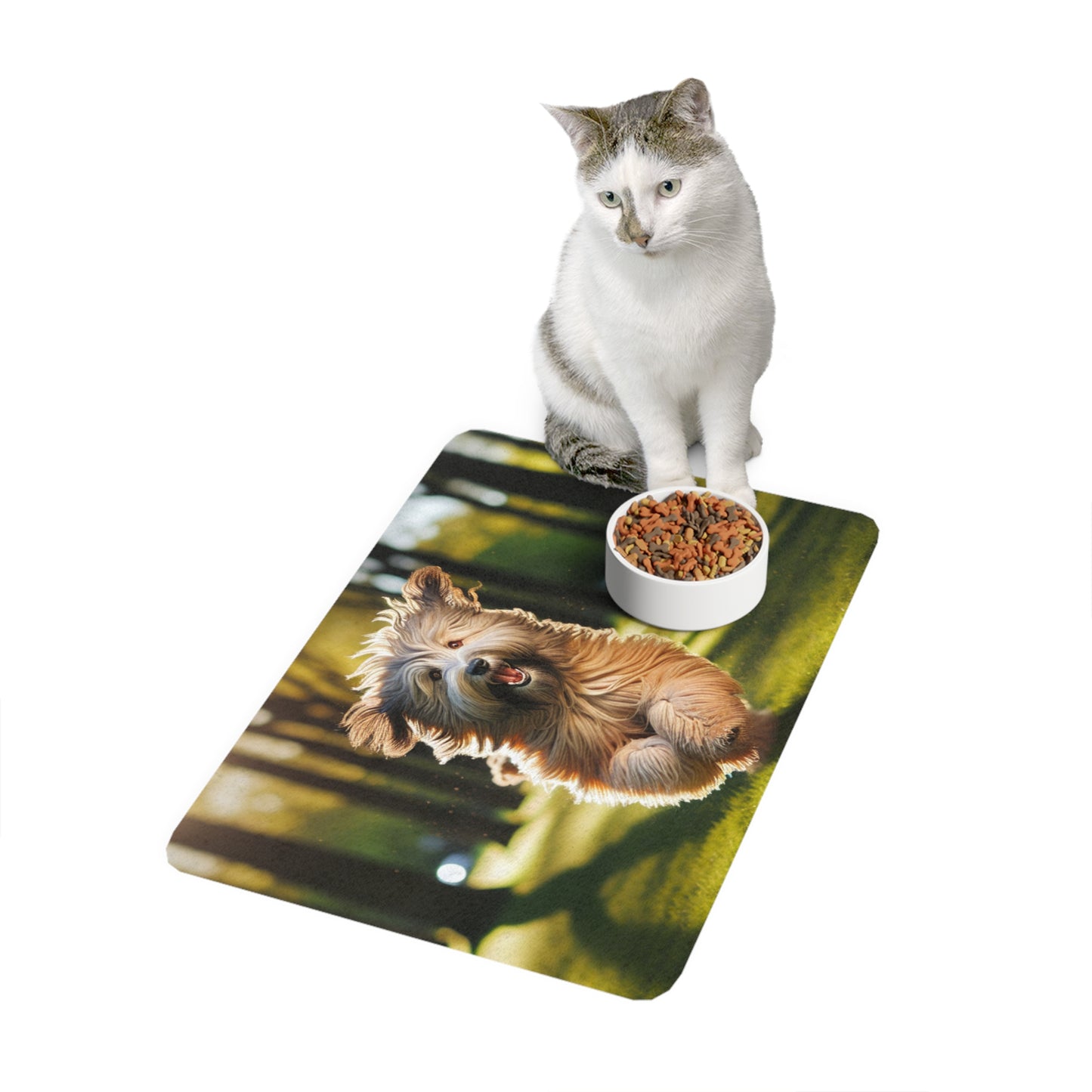 Pet Food Mat (12x18) - Polish Lowland Sheepdog