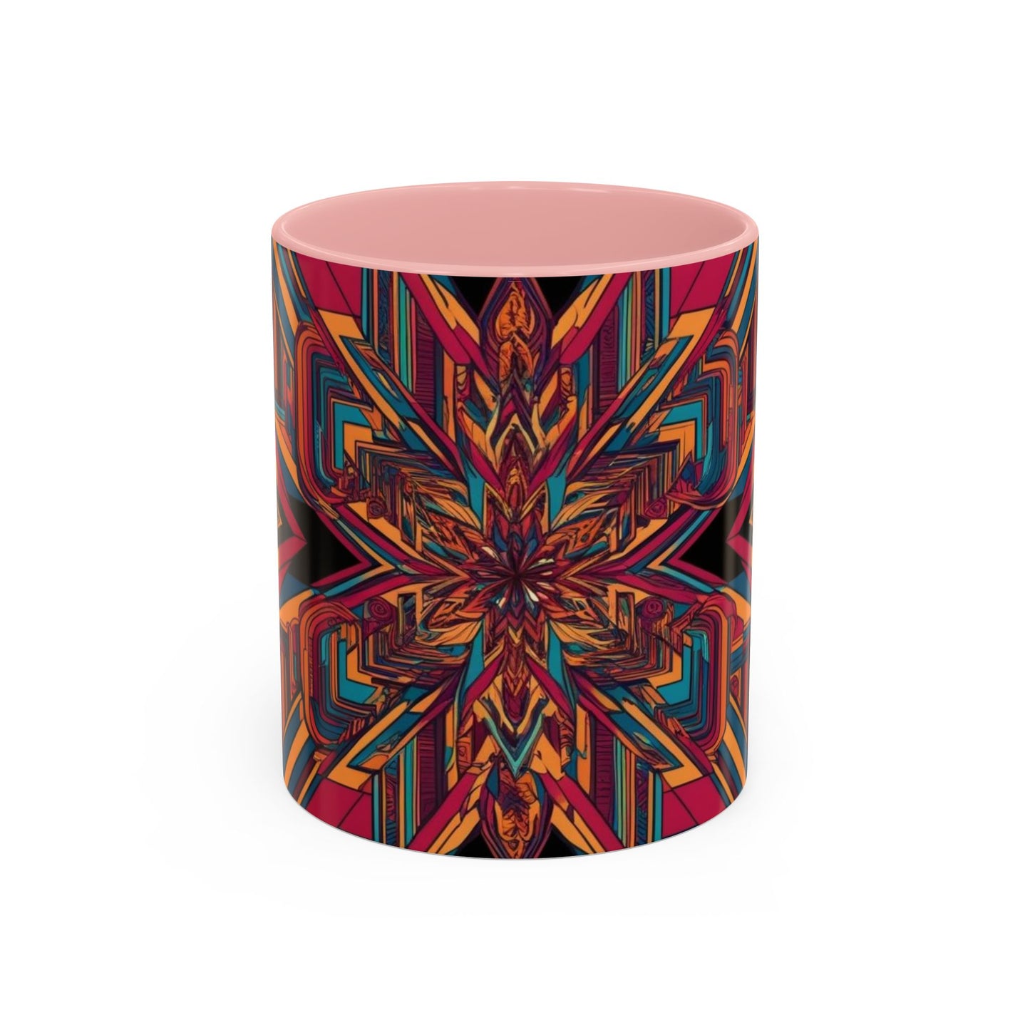 Optical Illusion Accent Mug – Ceramic Coffee Cup