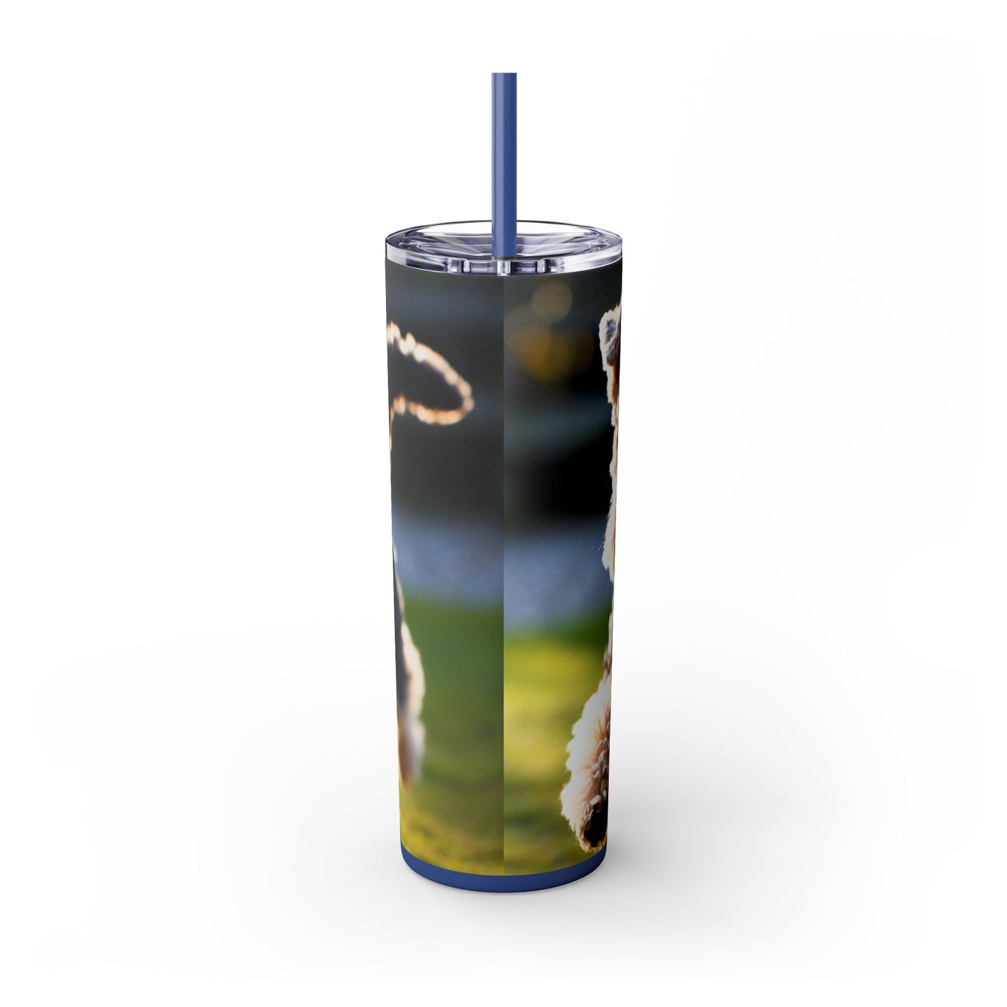 Lakeland Terrier Skinny Tumbler with Straw, 20oz