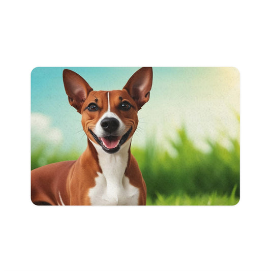 Pet Food Mat (12x18) - Basenji