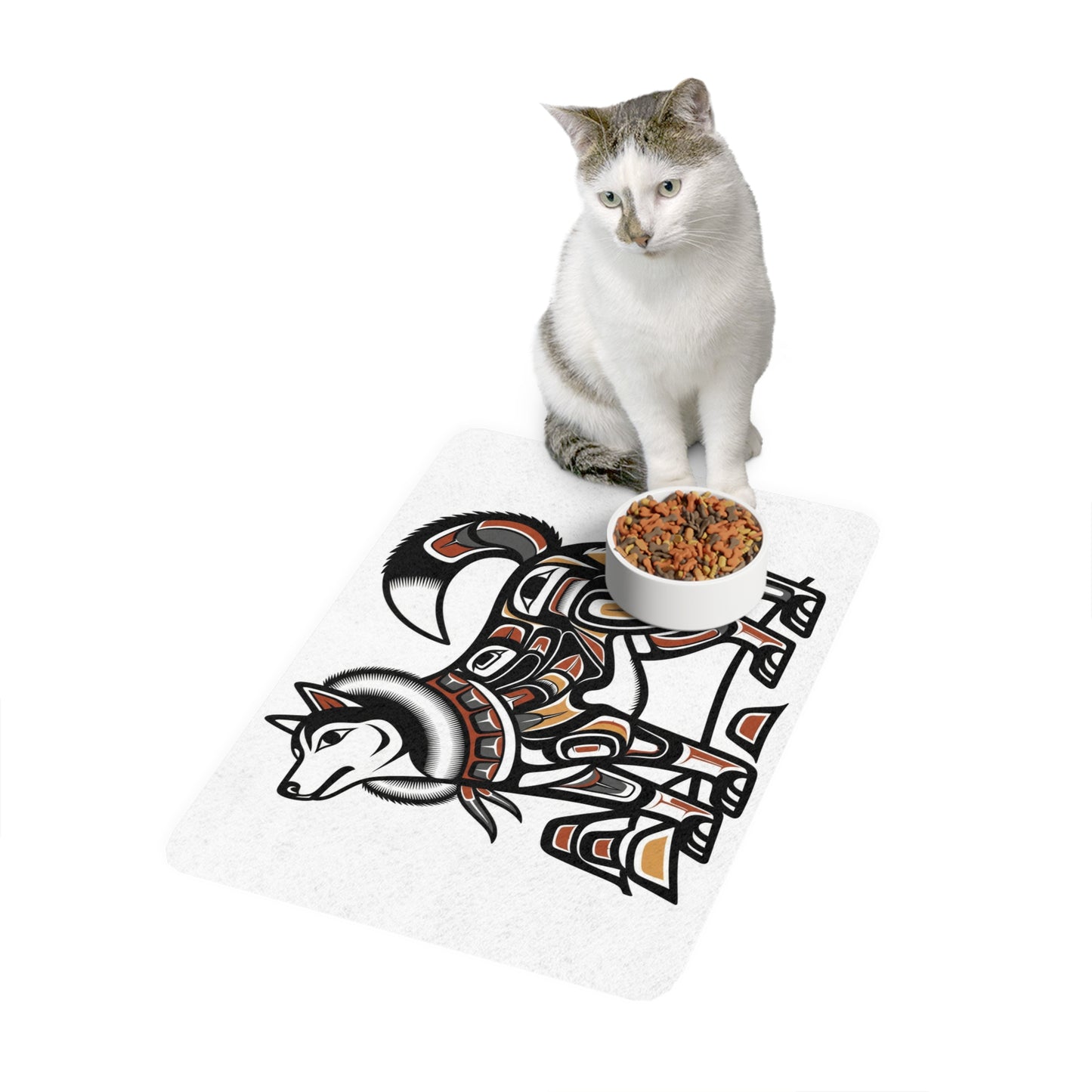 Pet Food Mat (12x18) - Siberian Husky