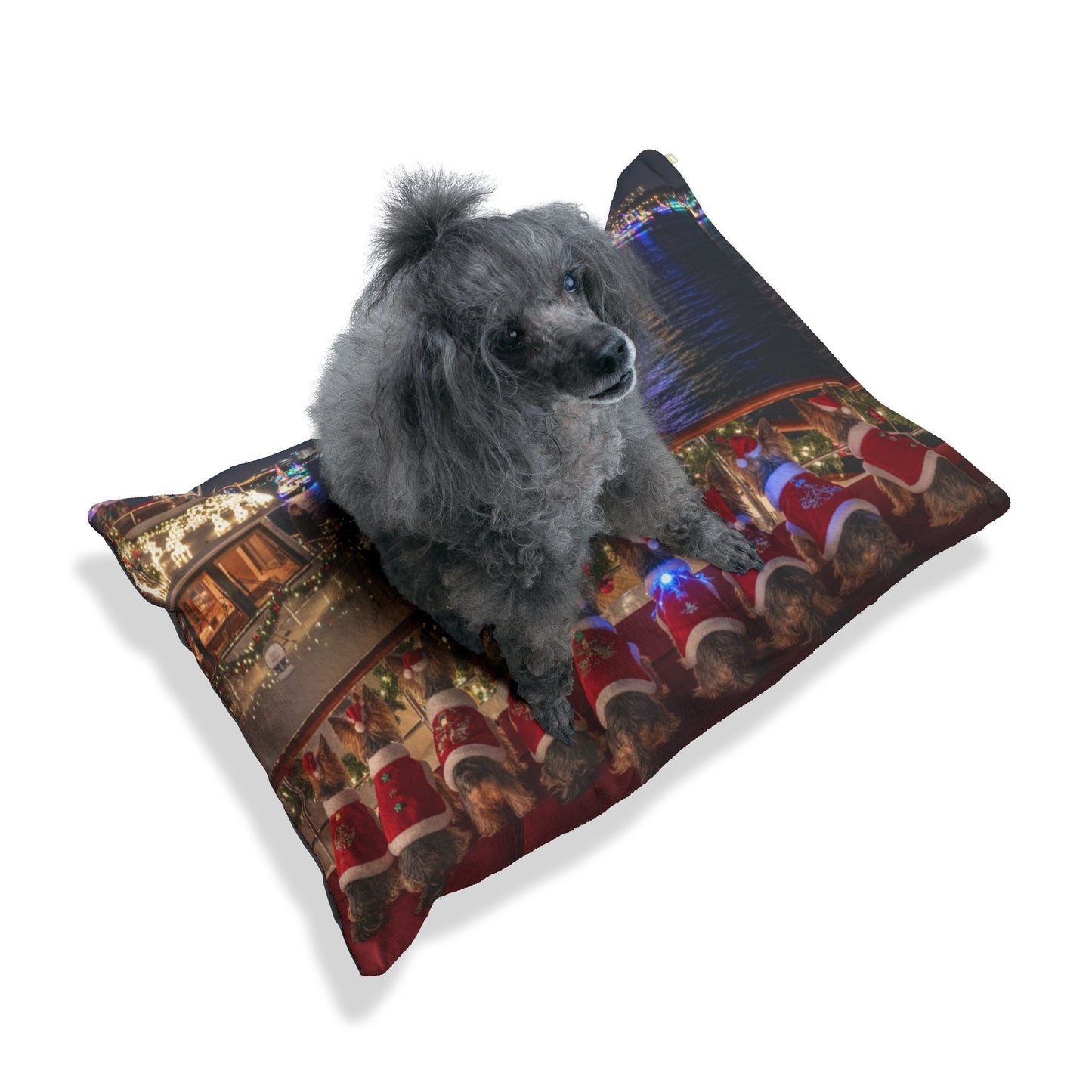 Holiday Boat Parade Pet Bed