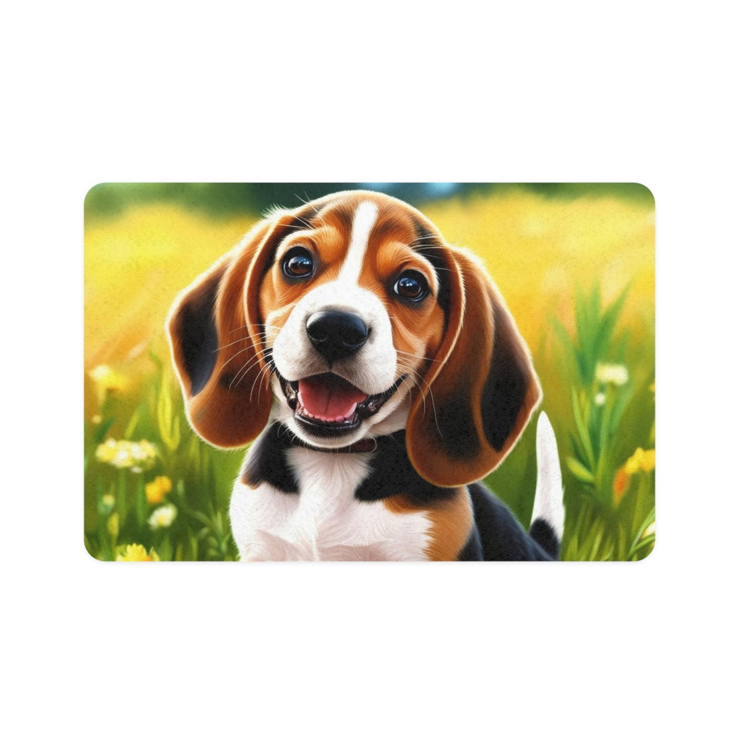 Pet Food Mat (12x18) - Beagle