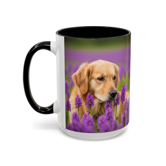 Golden Retriever Accent Coffee Mug - Perfect Gift for Dog Lovers