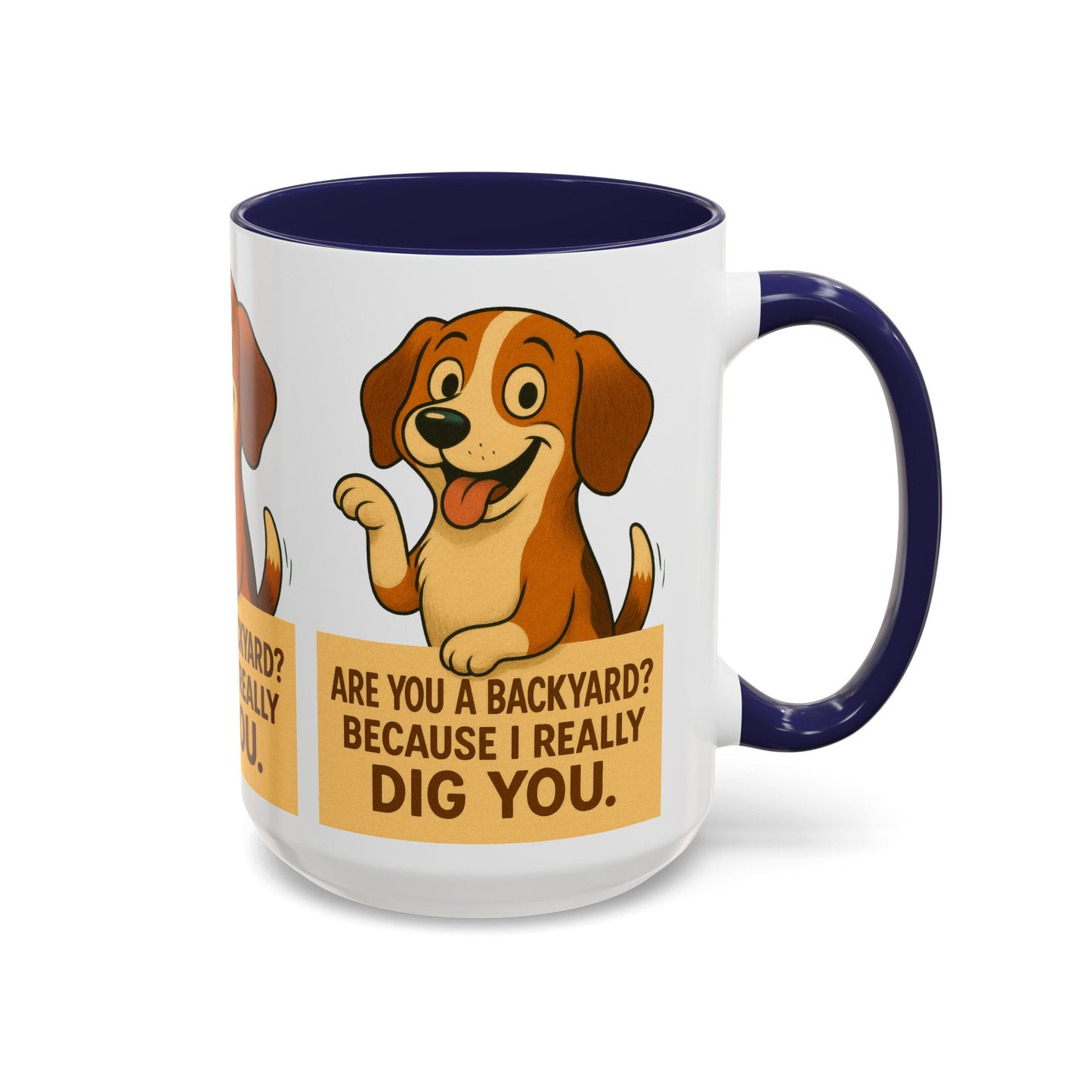Backyard Dig Accent Coffee Mug - Perfect Gift for Dog Lovers