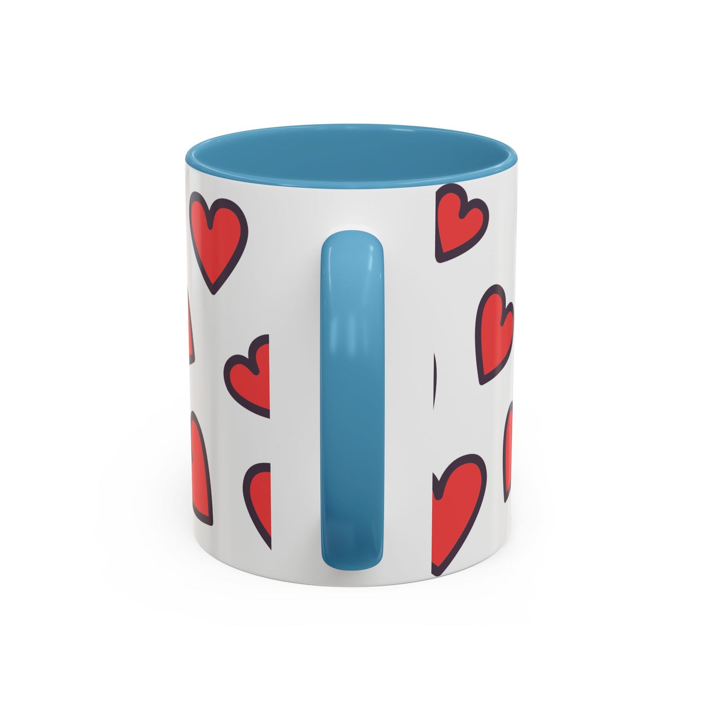 Hearts Accent Coffee Mug - Perfect Gift for Dog Lovers