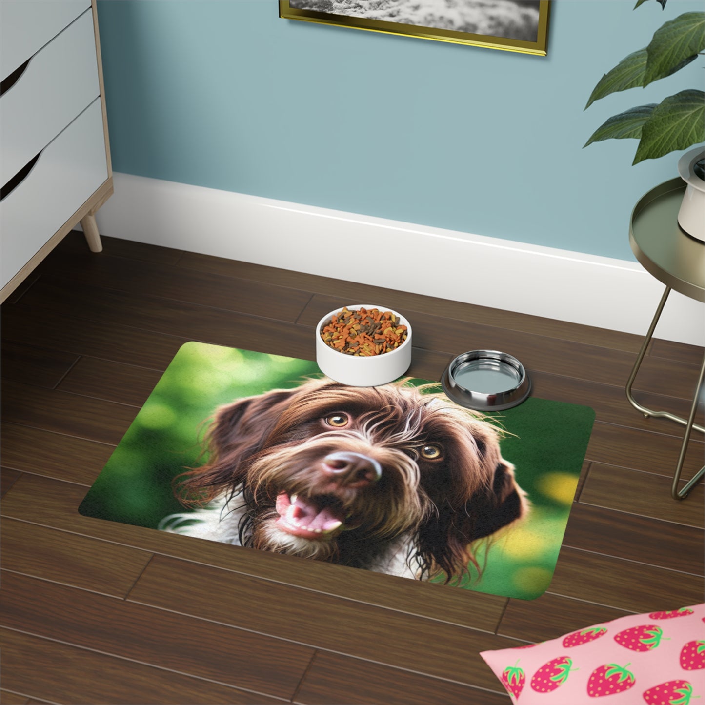 Pet Food Mat (12x18) - German Wirehaired Pointer