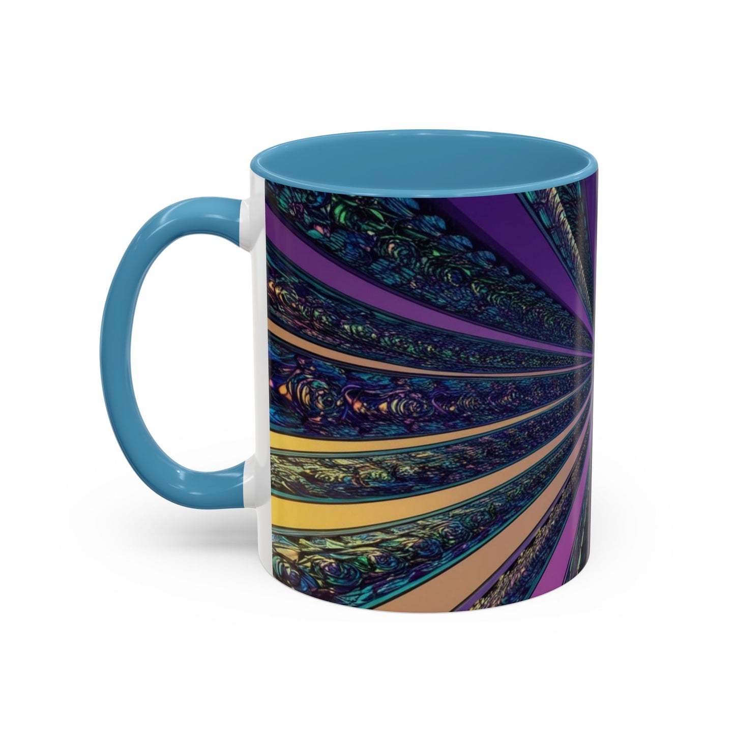 Optical Illusion Accent Mug – Ceramic Coffee Cup