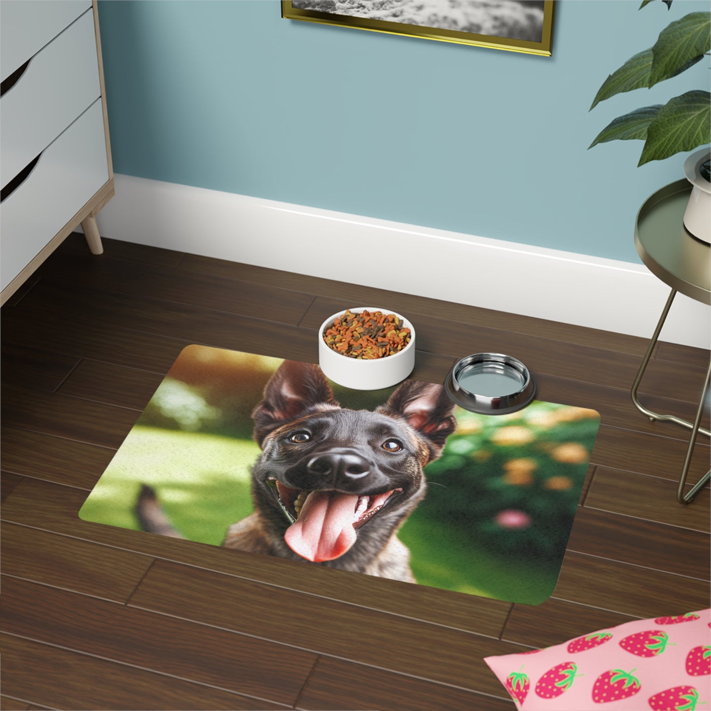 Pet Food Mat (12x18) - Dutch Shepherd Dog