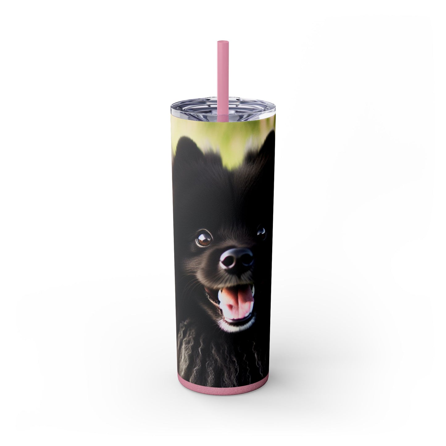 Swedish Lapphund Skinny Tumbler with Straw, 20oz
