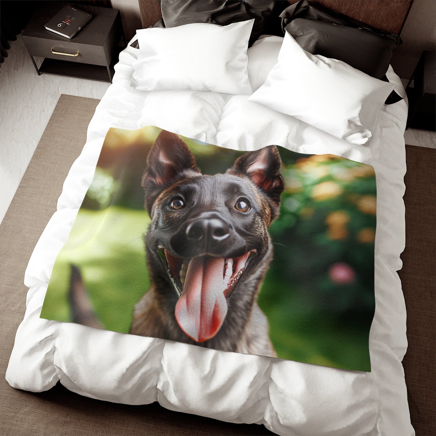 Dutch Shepherd Dog Sweatshirt Blanket