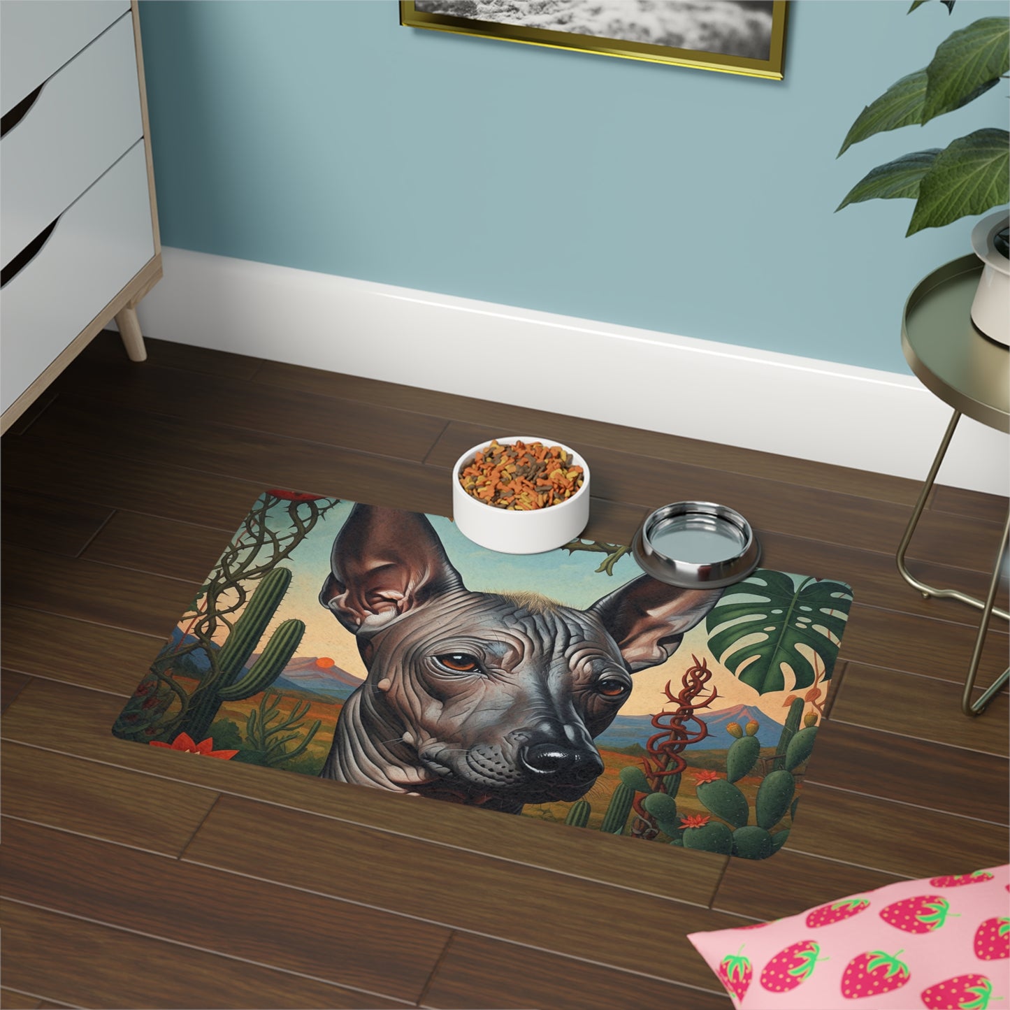 Pet Food Mat (12x18) - Xoloitzcuintli