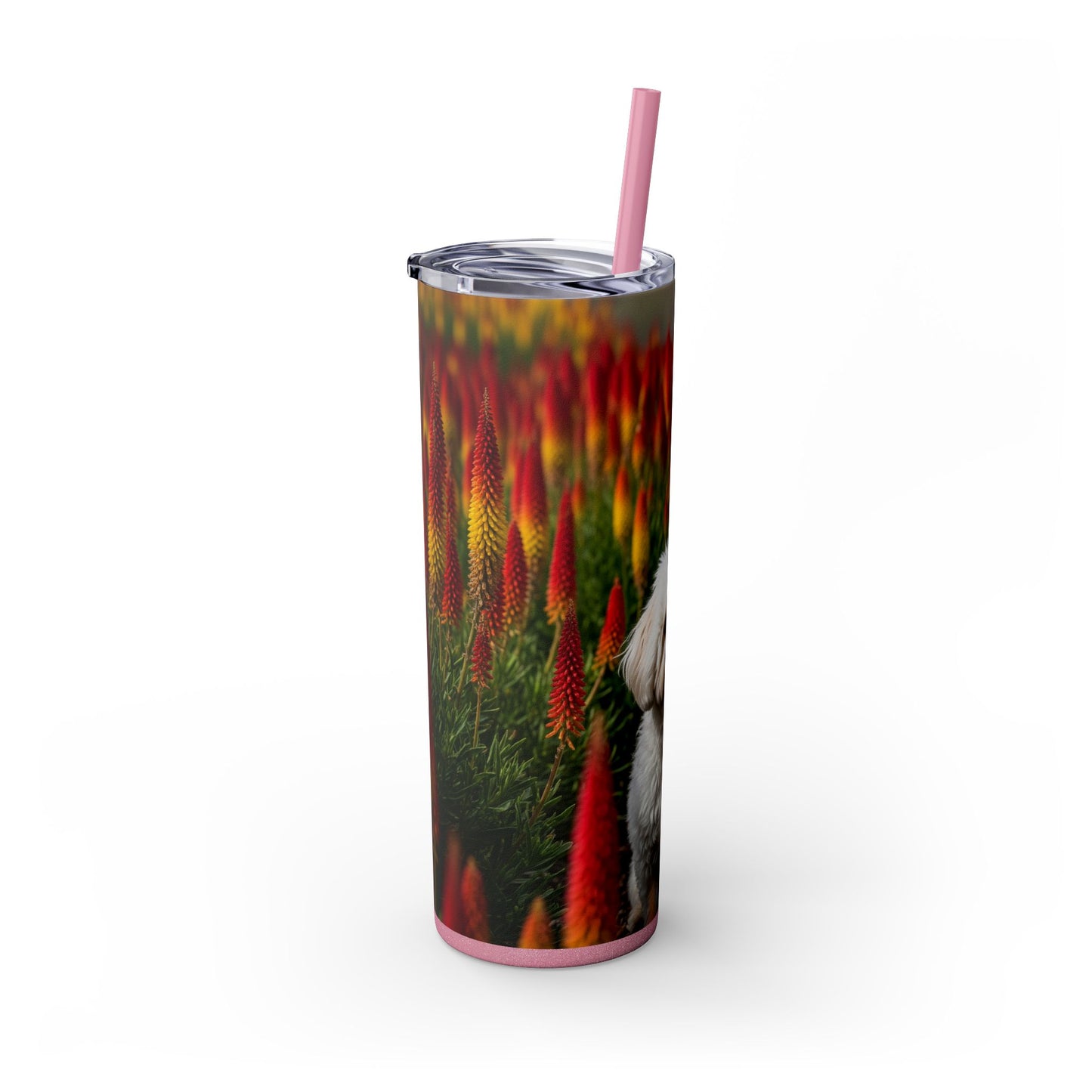 Bichonpoo Tumbler with Straw, 20oz