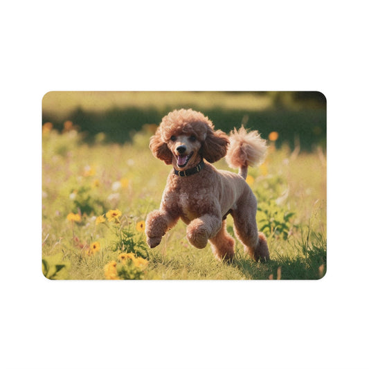 Pet Food Mat (12x18) - Miniature Poodle