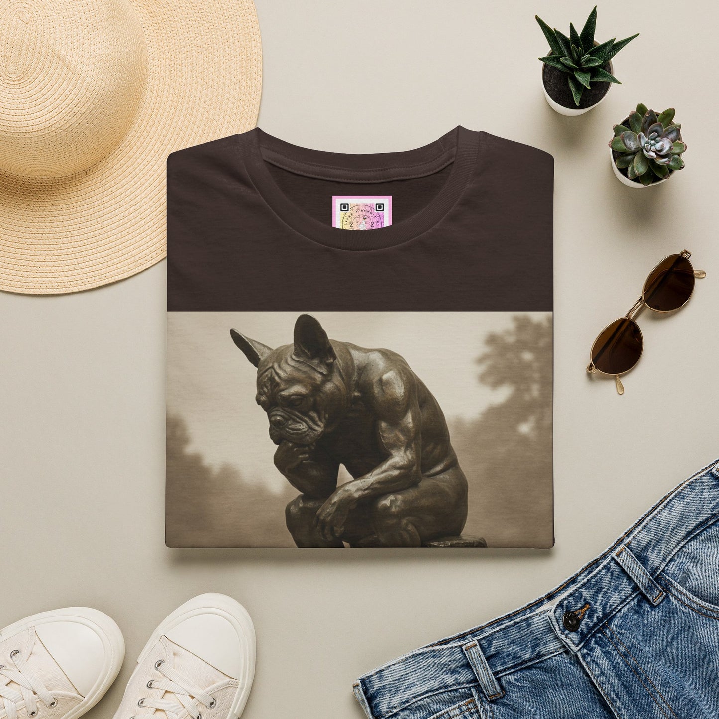 Canine Canvas Collection: Rodin Homage Tee Shirt