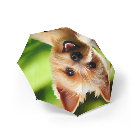 Norwich Terrier Semi-Automatic Foldable Umbrella