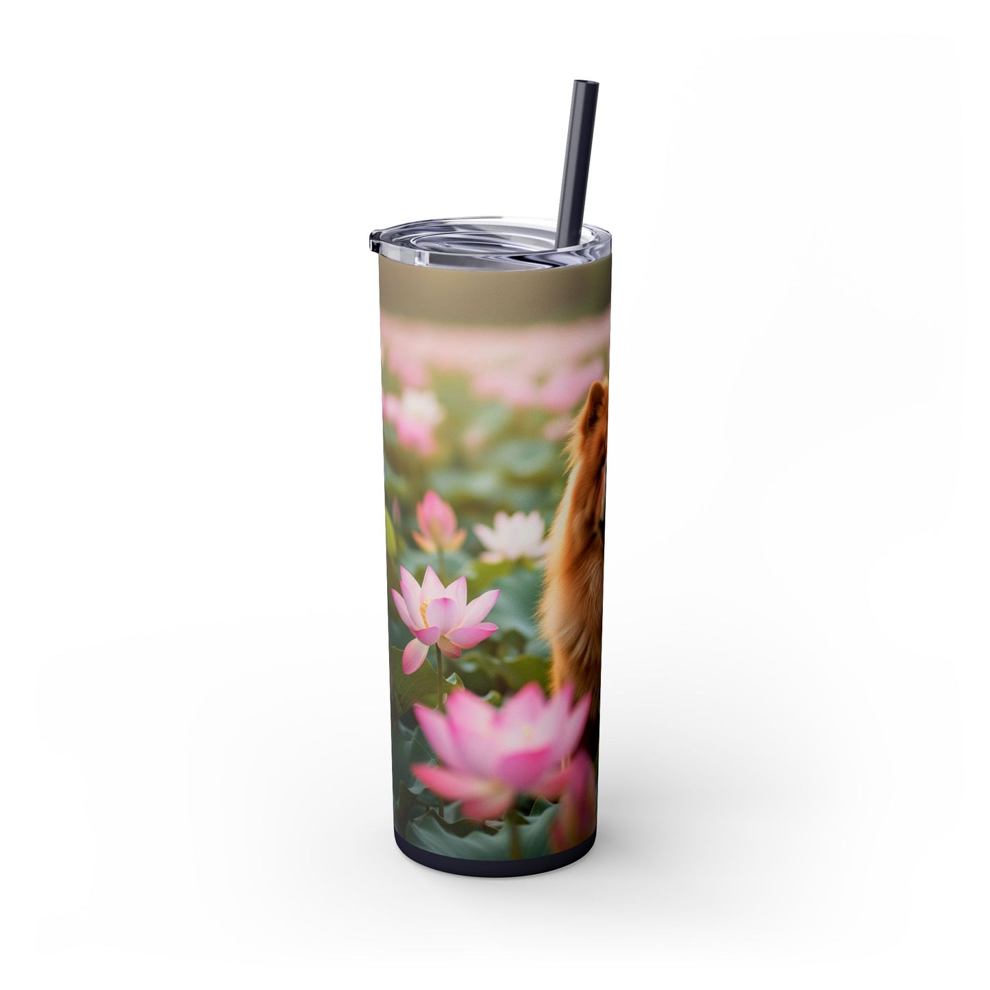Skinny Tumbler with Straw – 20 oz Stainless Steel Cup