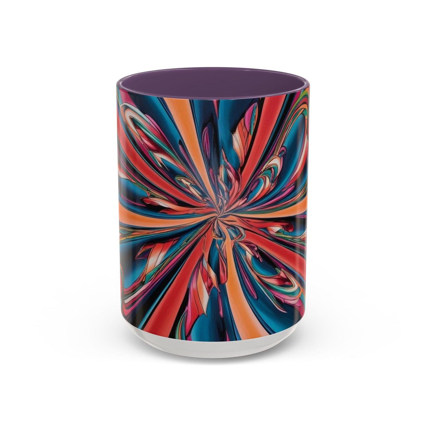 Optical Illusion Accent Mug – Ceramic Coffee Cup
