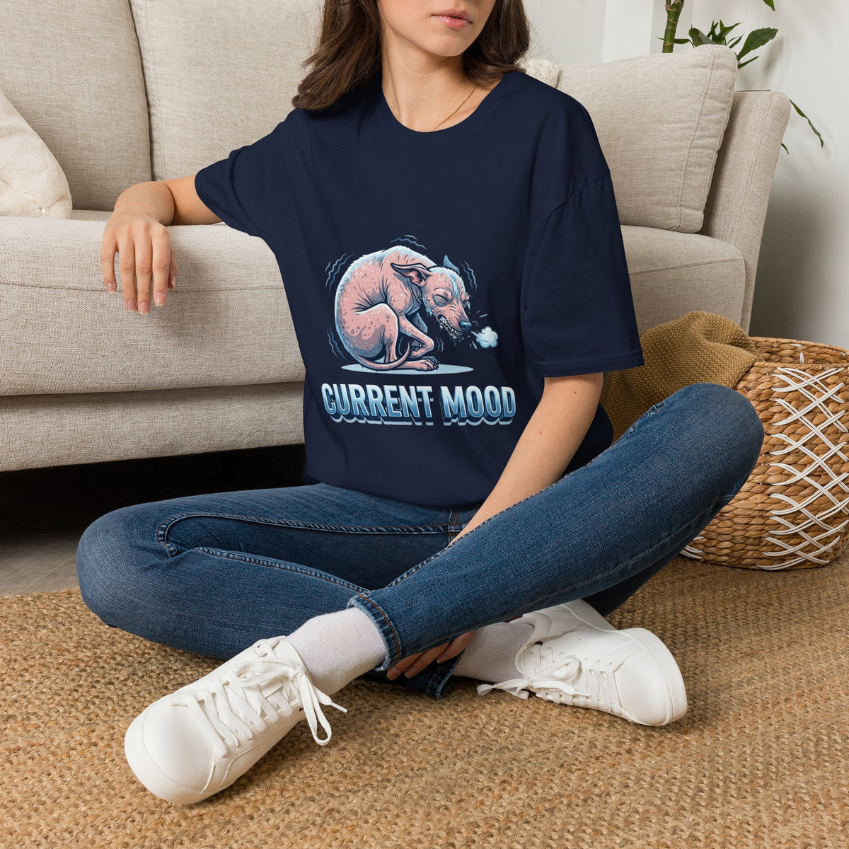 American Hairless Terrier Current Mood Tee Shirt