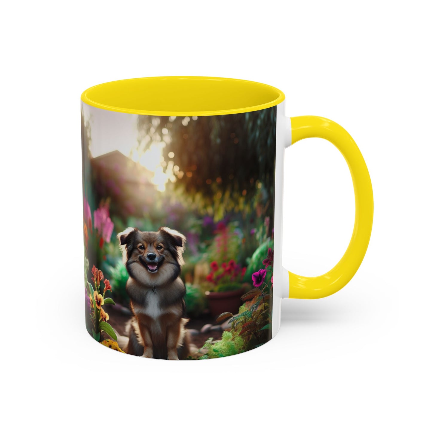 Taza de café con orquídea inca peruana: el regalo perfecto para los amantes de los perros.