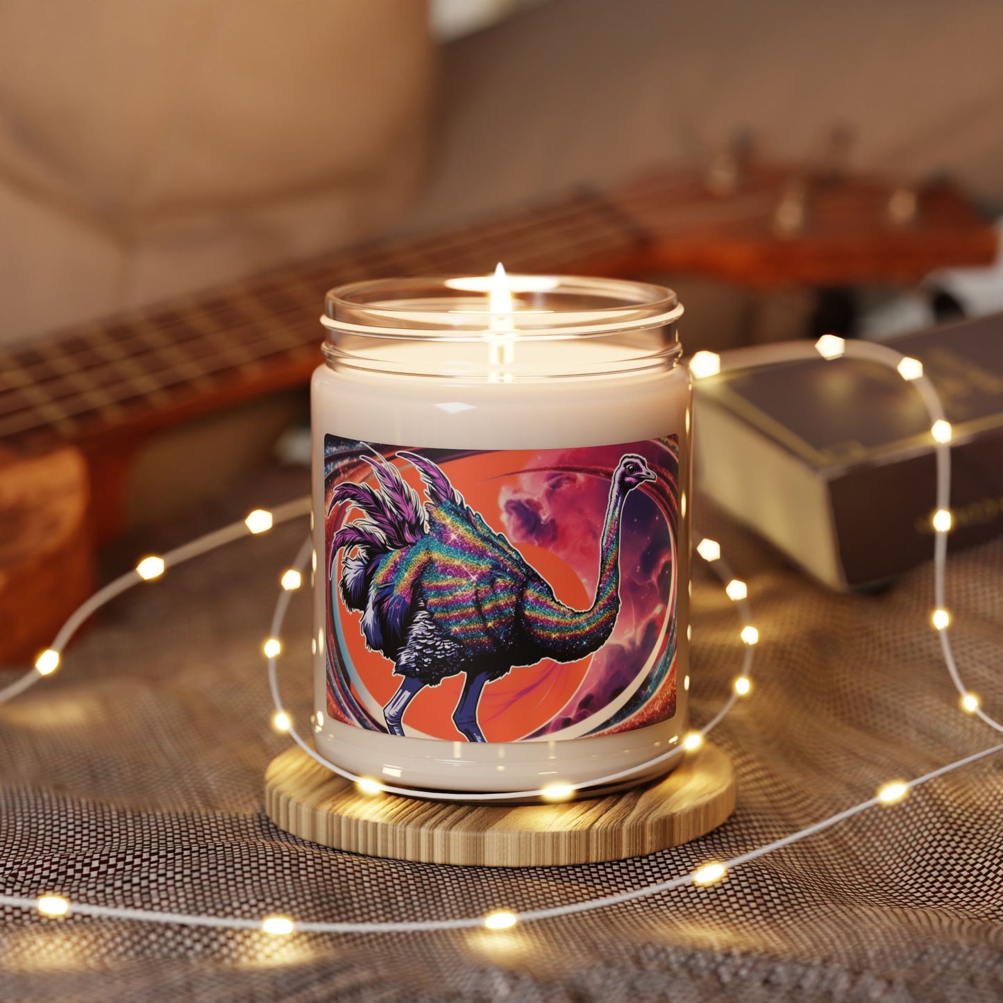 Glittery Ostrich- Scented Soy Candle, 9oz