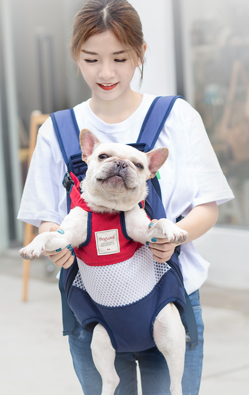 Mochila frontal para transportar perros y gatos