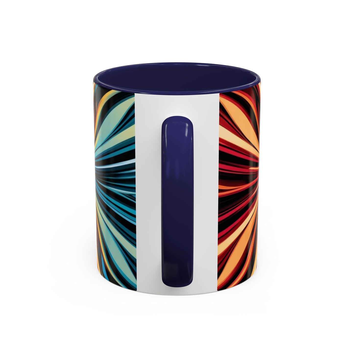 Optical Illusion Accent Mug – Ceramic Coffee Cup