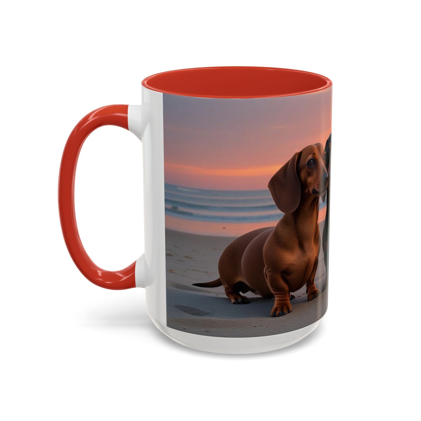 Dachshund Love Accent Coffee Mug - Perfect Gift for Dog Lovers