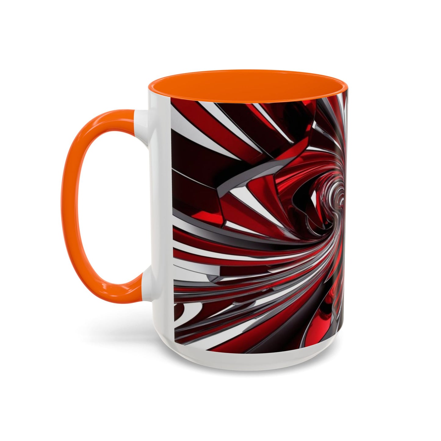 Optical Illusion Accent Mug – Ceramic Coffee Cup