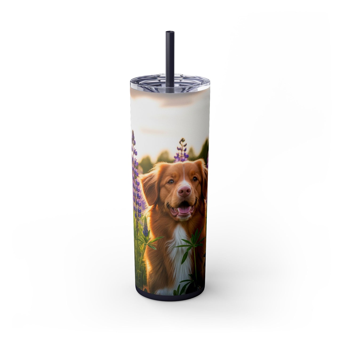 Nova Scotia Duck Tolling Retriever Skinny Tumbler with Straw, 20oz