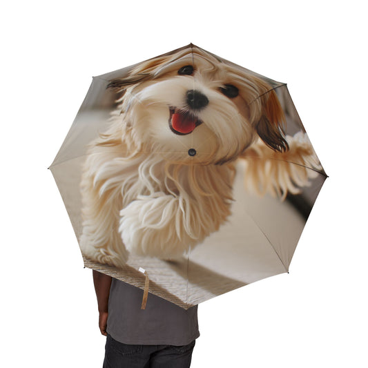 Morkie Semi-Automatic Foldable Umbrella