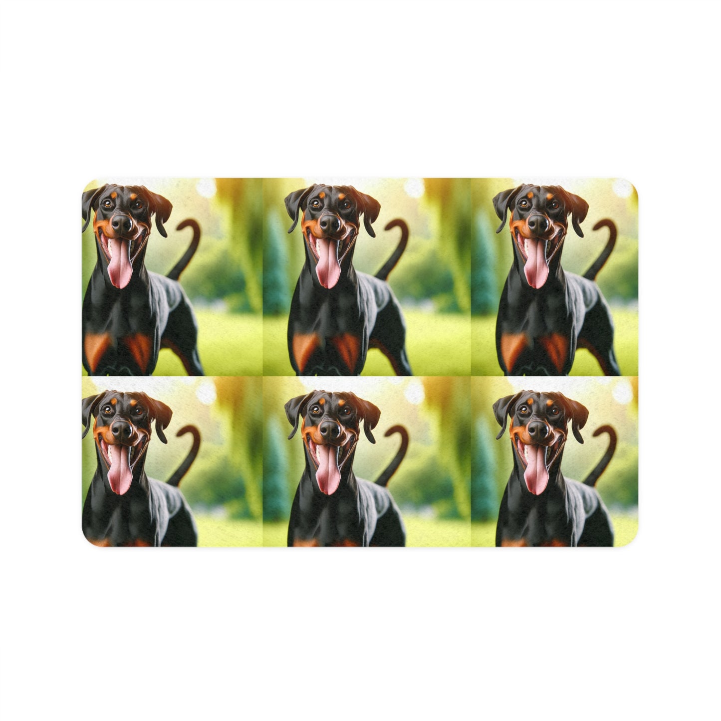 Pet Food Mat (12x18) - Doberman